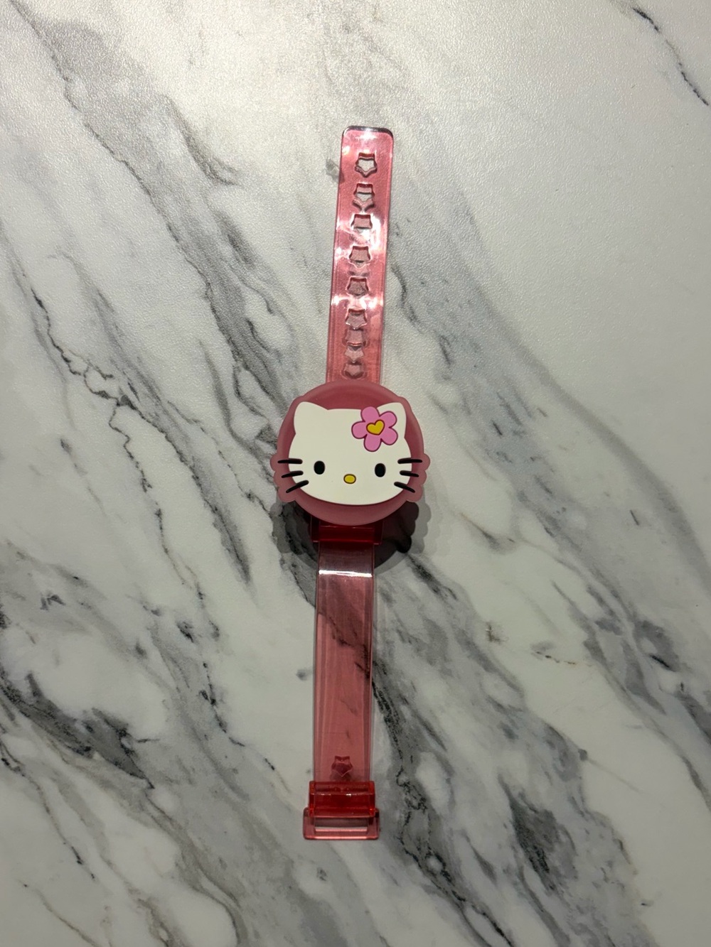 Hello Kitty Pink Flower Light-Up Slap Bracelet Watch – Japan Exclusive Sanrio